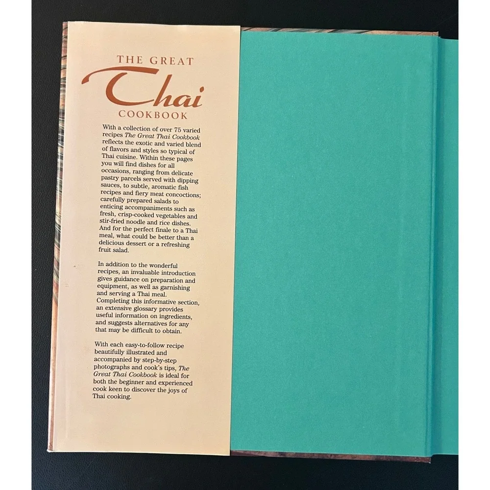 The Great Thai Cookbook Jacqueline Bellefontaine Hardcover 1997 ISBN 1858333342